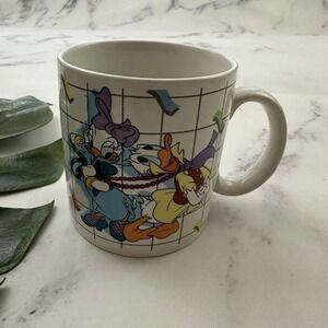 Disney Applause Vintage 80s Donald Daisy Duck Coffee Mug Wont You Be Mine